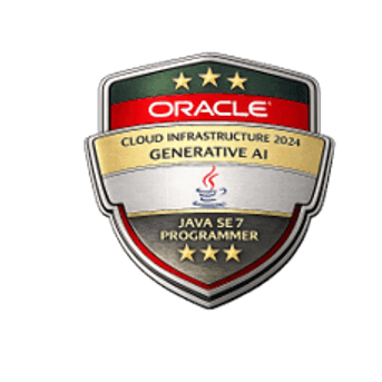 Oracle JAVA SE7 OCI GEN AI Programmer